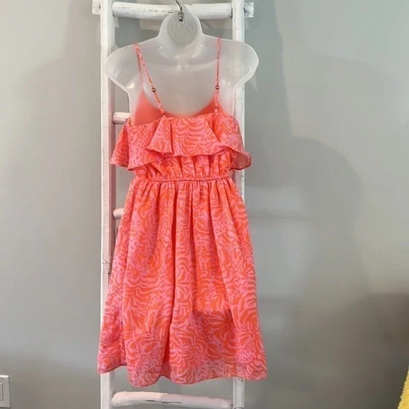 𝅺LILLY Pulitzer girafeey flouncy dress size xs - Picture 6 of 7